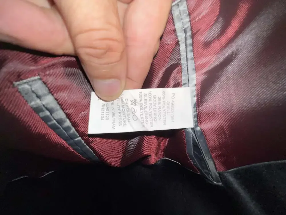 Madison Black Suit Jacket with Red Lining